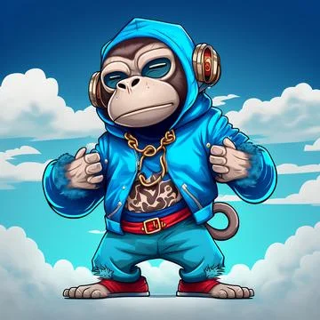 Mascot Monkey Stock Illustration