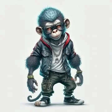 Mascot Monkey Stock Illustration