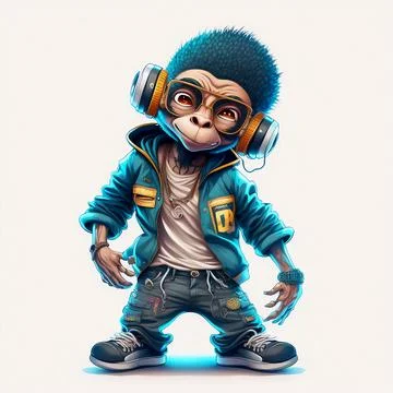 Mascot Monkey Stock Illustration