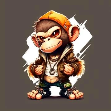 Mascot Monkey Stock Illustration