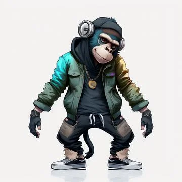 Mascot Monkey Stock Illustration