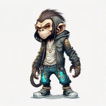 Mascot Monkey Stock Illustration