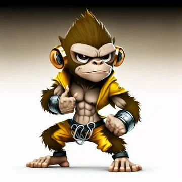 Mascot Monkey Stock Illustration