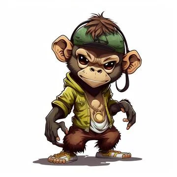 Mascot Monkey Stock Illustration
