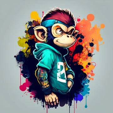 Mascot Monkey Stock Illustration