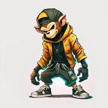 Mascot Monkey Stock Illustration