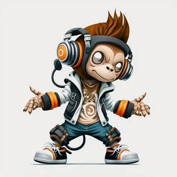 Mascot Monkey Stock Illustration