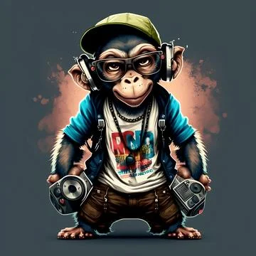 Mascot Monkey Stock Illustration