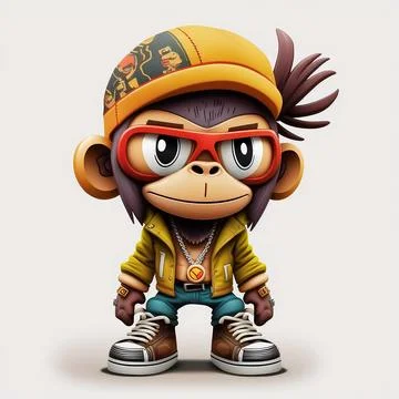 Mascot Monkey Stock Illustration