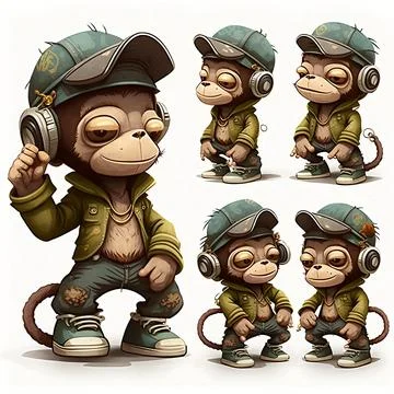 Mascot Monkey Stock Illustration