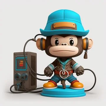 Mascot Monkey Stock Illustration