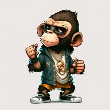Mascot Monkey Stock Illustration