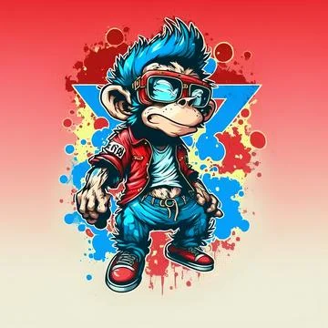 Mascot Monkey Stock Illustration