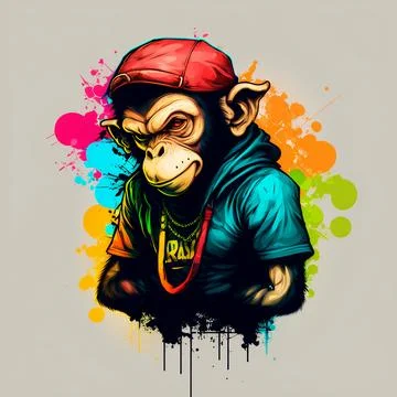 Mascot Monkey Stock Illustration