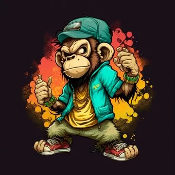 Mascot Monkey Stock Illustration