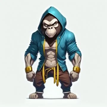 Mascot Monkey Stock Illustration