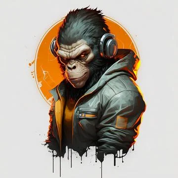 Mascot Monkey Stock Illustration