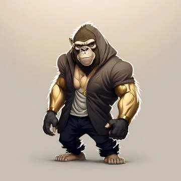 Mascot Monkey Stock Illustration