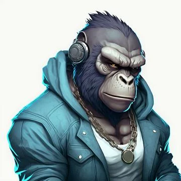 Mascot Monkey Stock Illustration