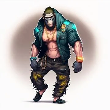 Mascot Monkey Stock Illustration