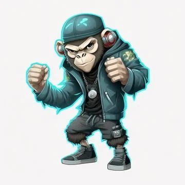 Mascot Monkey Stock Illustration