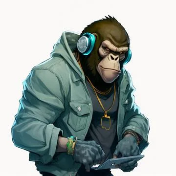 Mascot Monkey Stock Illustration