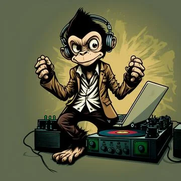 Mascot Monkey Stock Illustration