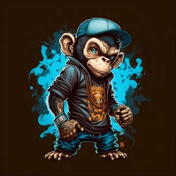 Mascot Monkey Stock Illustration