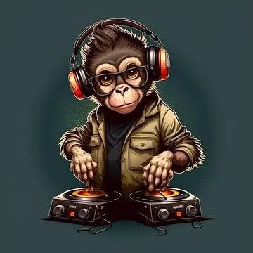 Mascot Monkey Stock Illustration