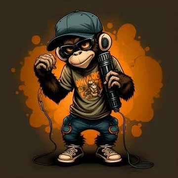 Mascot Monkey Stock Illustration