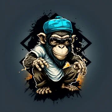 Mascot Monkey Stock Illustration