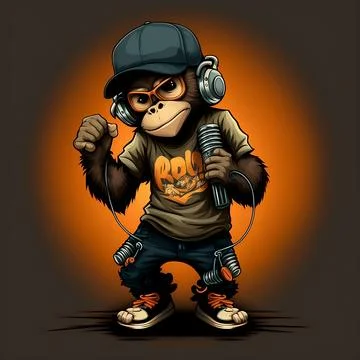 Mascot Monkey Stock Illustration