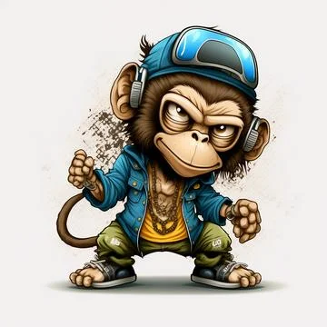 Mascot Monkey Stock Illustration