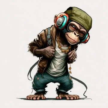 Mascot Monkey Stock Illustration