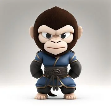 Mascot Monkey Stock Illustration