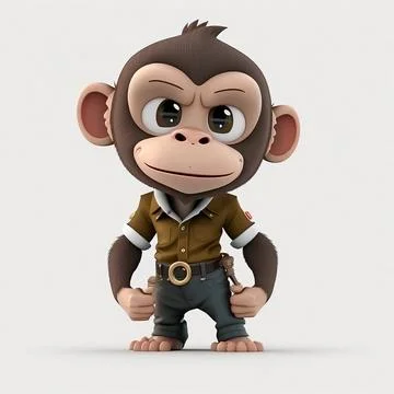 Mascot Monkey Stock Illustration
