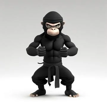 Mascot Monkey Stock Illustration