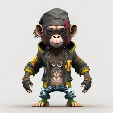 Mascot Monkey Stock Illustration