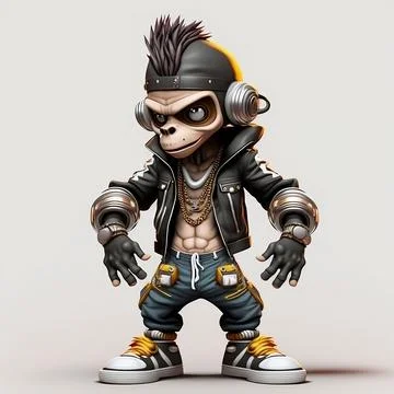 Mascot Monkey Stock Illustration