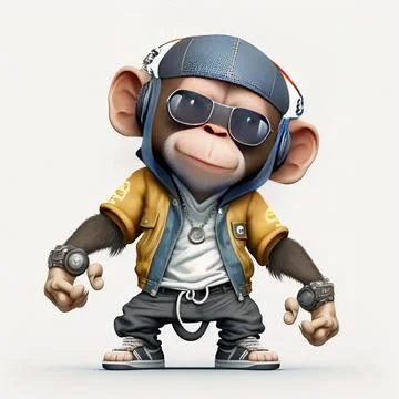 Mascot Monkey Stock Illustration