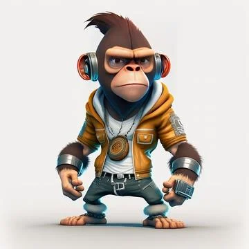 Mascot Monkey Stock Illustration