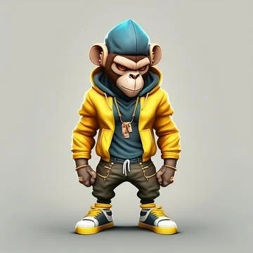 Mascot Monkey Stock Illustration