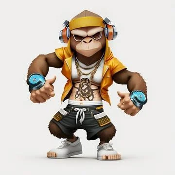 Mascot Monkey Stock Illustration