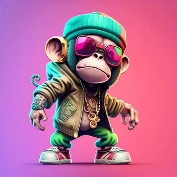 Mascot Monkey Stock Illustration