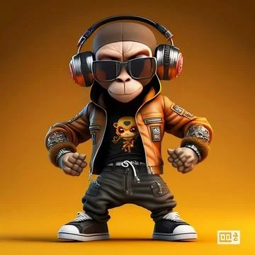 Mascot Monkey Stock Illustration