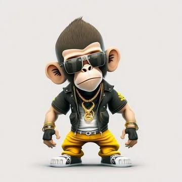 Mascot Monkey Stock Illustration