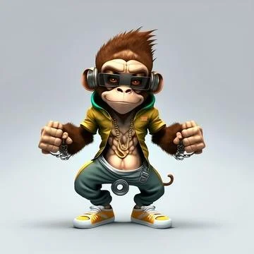Mascot Monkey Stock Illustration