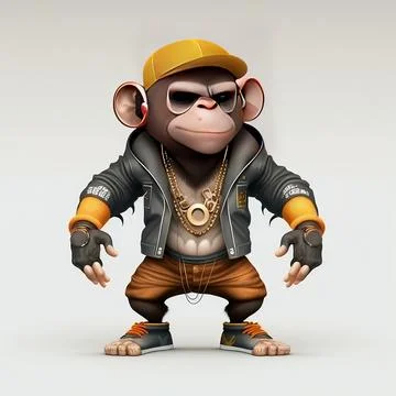 Mascot Monkey Stock Illustration