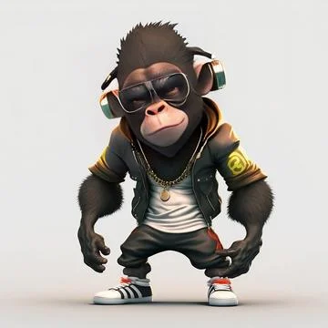 Mascot Monkey Stock Illustration