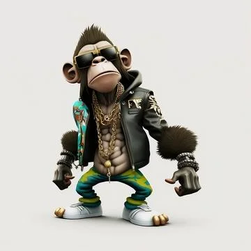 Mascot Monkey Stock Illustration